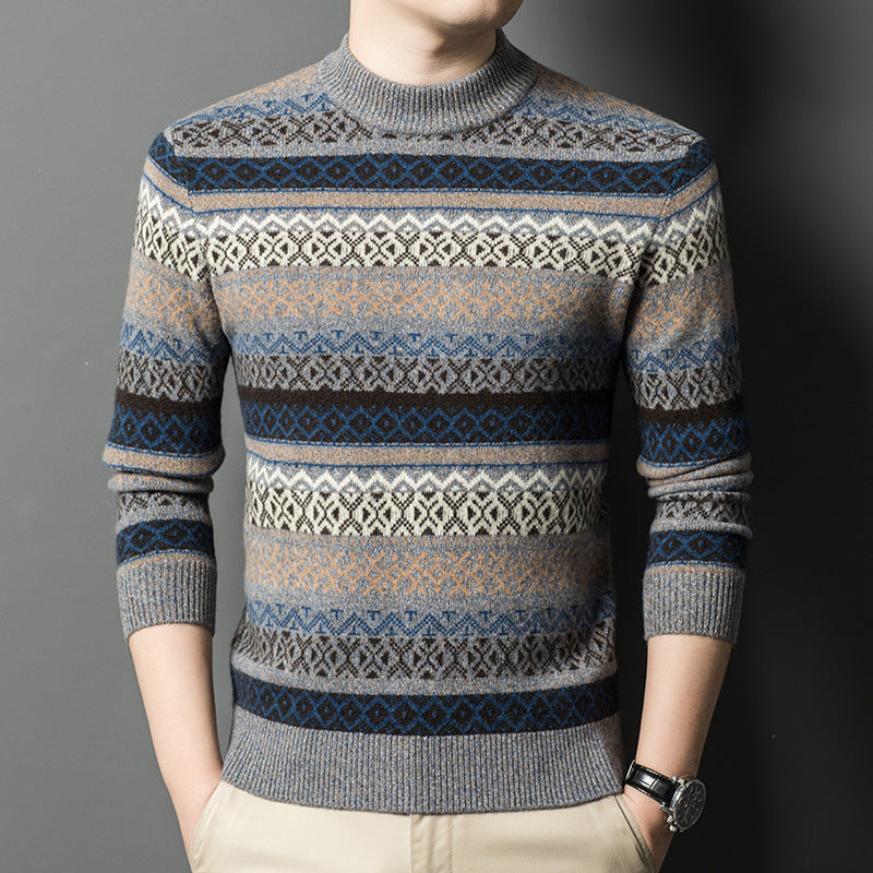 Heren Pullover Retro-Stijl – Comfortabele trui met vintage design en zachte stof