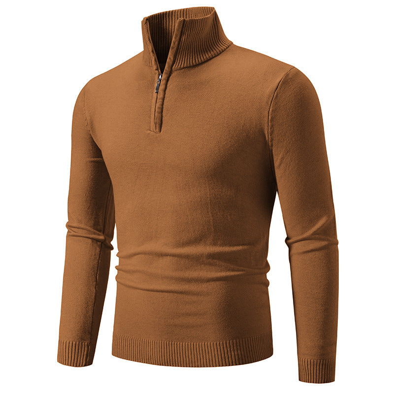 Heren Rollkragenpullover met Rits – Comfortabele en stijlvolle trui voor heren