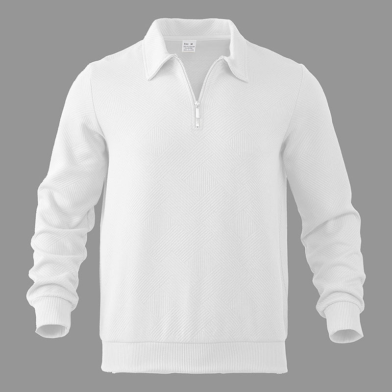 Heren Polo Sweatshirt met Rits – Comfortabele en Stijlvolle Sweatshirt voor Casual Gebruik