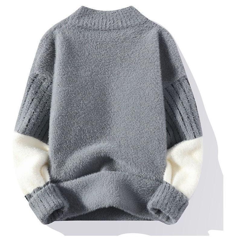 Heren Coltrui – Elegante trui van wol, slim fit voor casual en zakelijke stijl