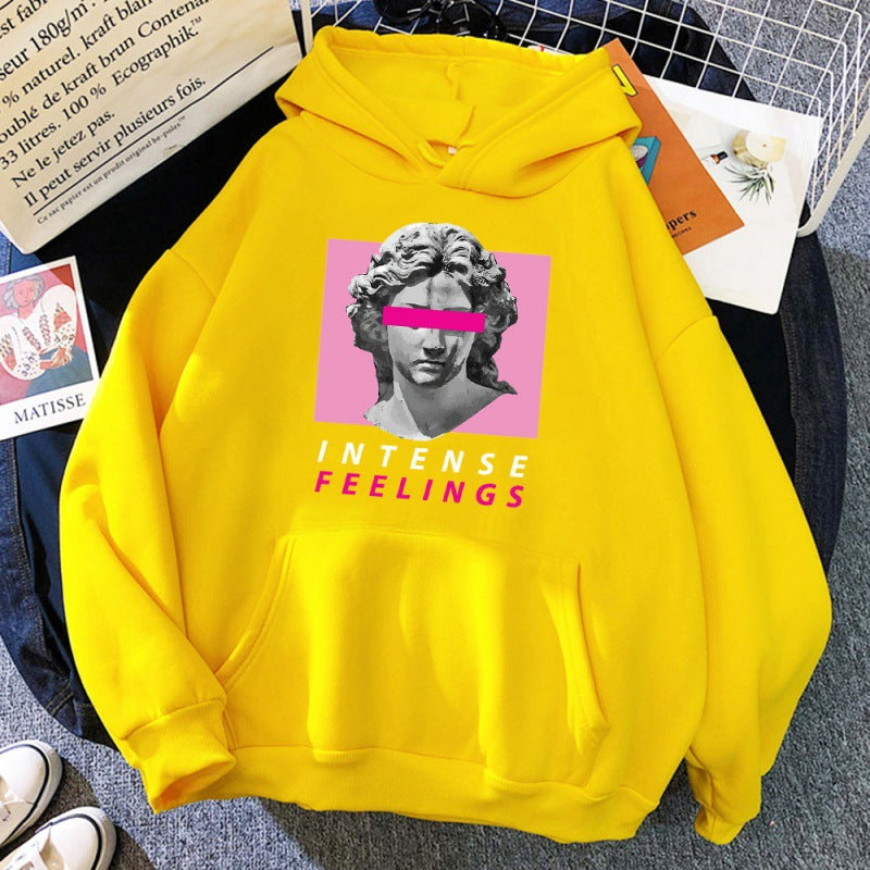 Hoodie voor heren met sculptuurprint – Comfortabele en trendy sweatshirt