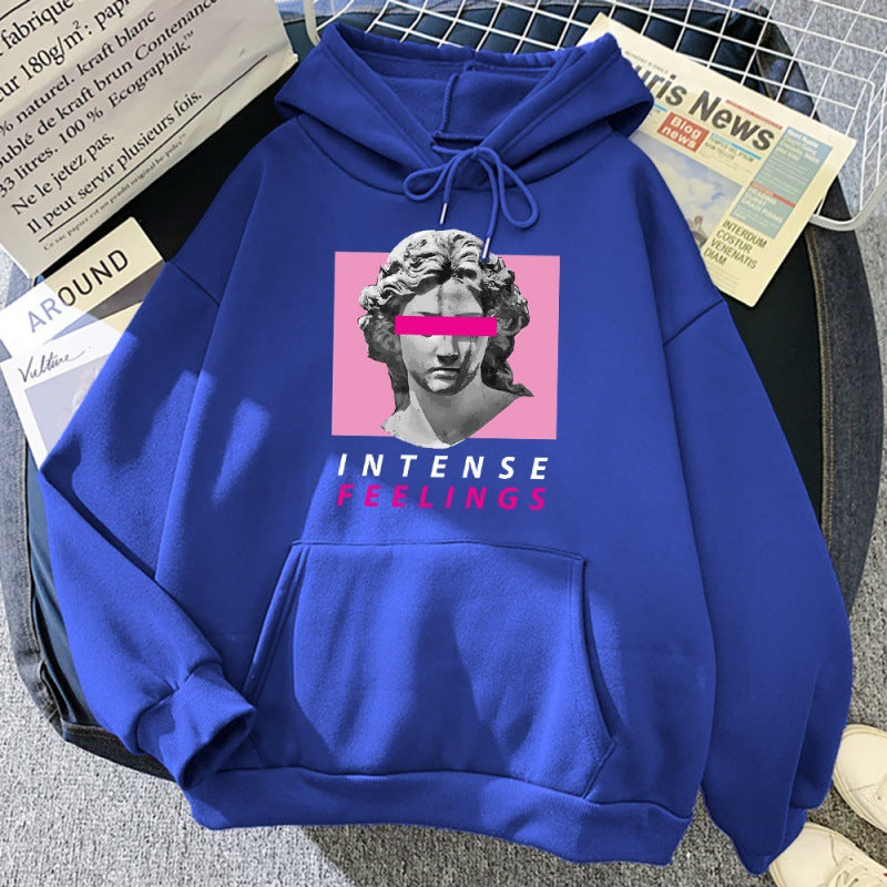 Hoodie voor heren met sculptuurprint – Comfortabele en trendy sweatshirt