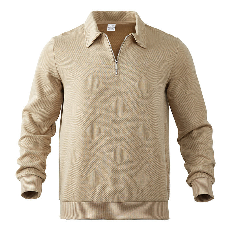 Heren Polo Sweatshirt met Rits – Comfortabele en Stijlvolle Sweatshirt voor Casual Gebruik