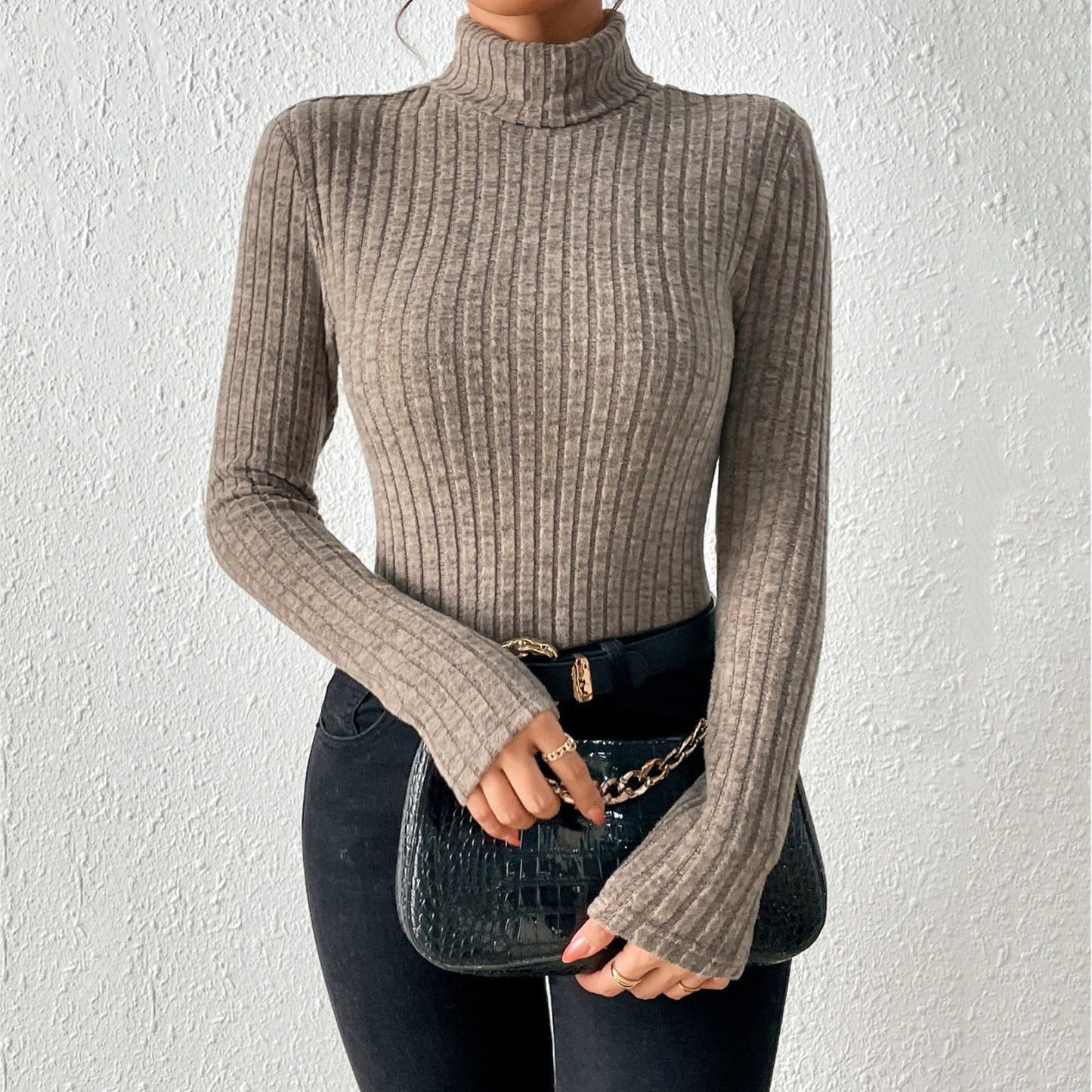 Coltrui Dames – Elegante Gebreide Trui voor Herfst en Winter Mode