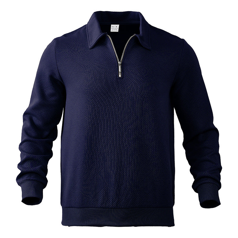 Heren Polo Sweatshirt met Rits – Comfortabele en Stijlvolle Sweatshirt voor Casual Gebruik