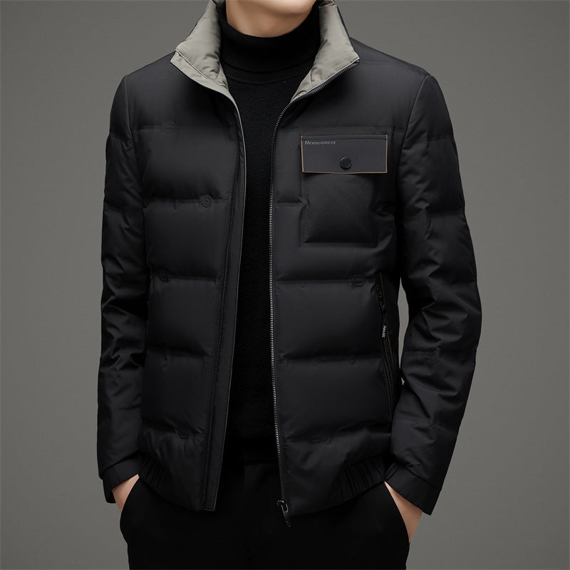 Geïsoleerde gewatteerde jas heren – Elegante winterjas met capuchon en stijlvol ontwerp