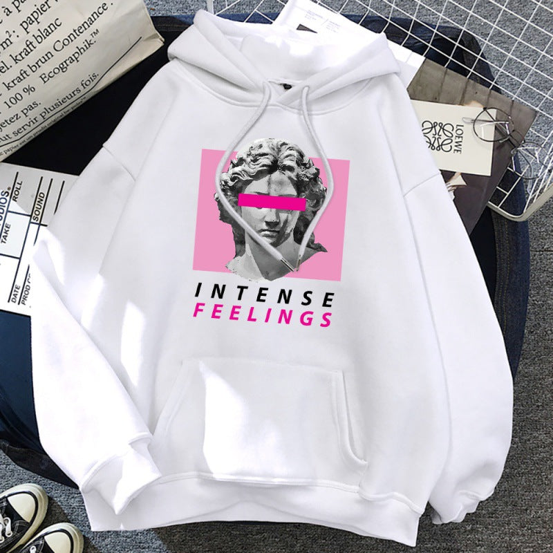 Hoodie voor heren met sculptuurprint – Comfortabele en trendy sweatshirt