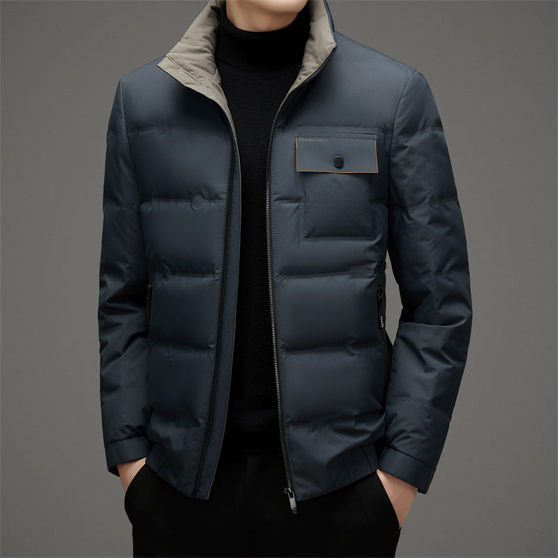 Geïsoleerde gewatteerde jas heren – Elegante winterjas met capuchon en stijlvol ontwerp