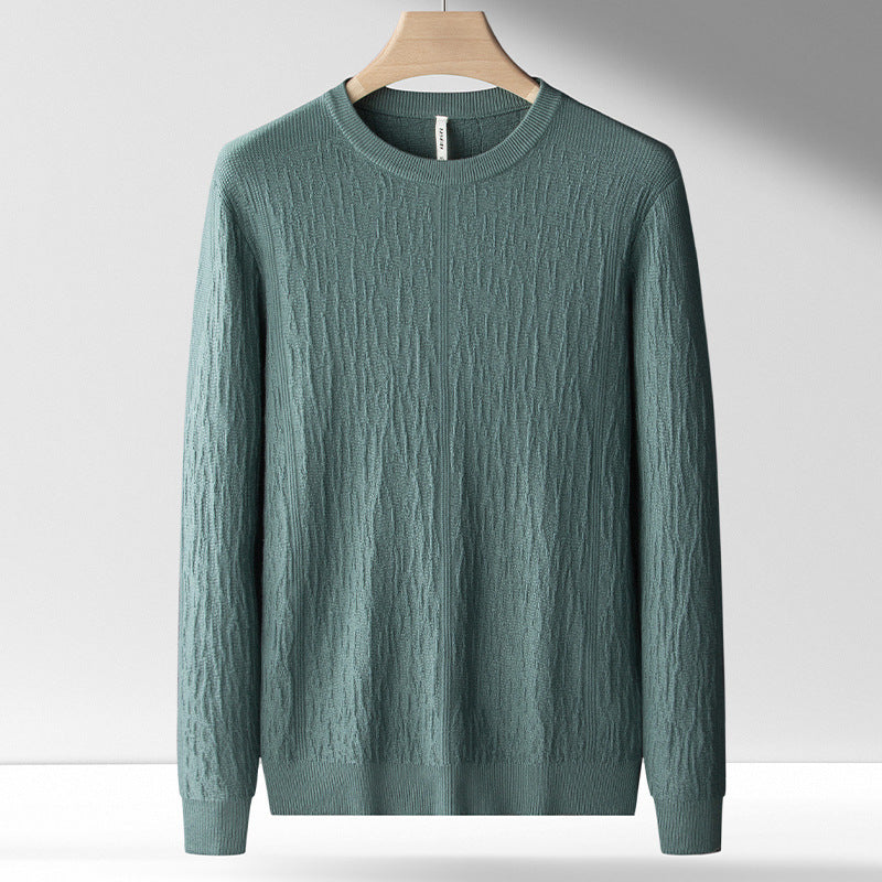 Trui voor heren – Jacquard-gepatroneerde trui met comfortabele pasvorm