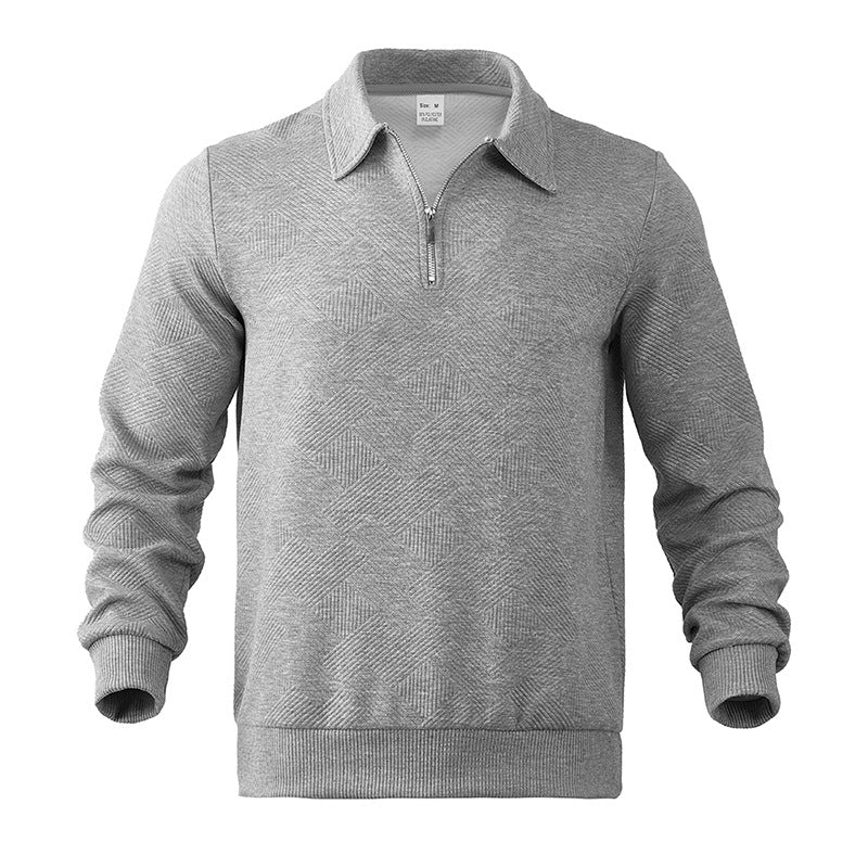 Heren Polo Sweatshirt met Rits – Comfortabele en Stijlvolle Sweatshirt voor Casual Gebruik