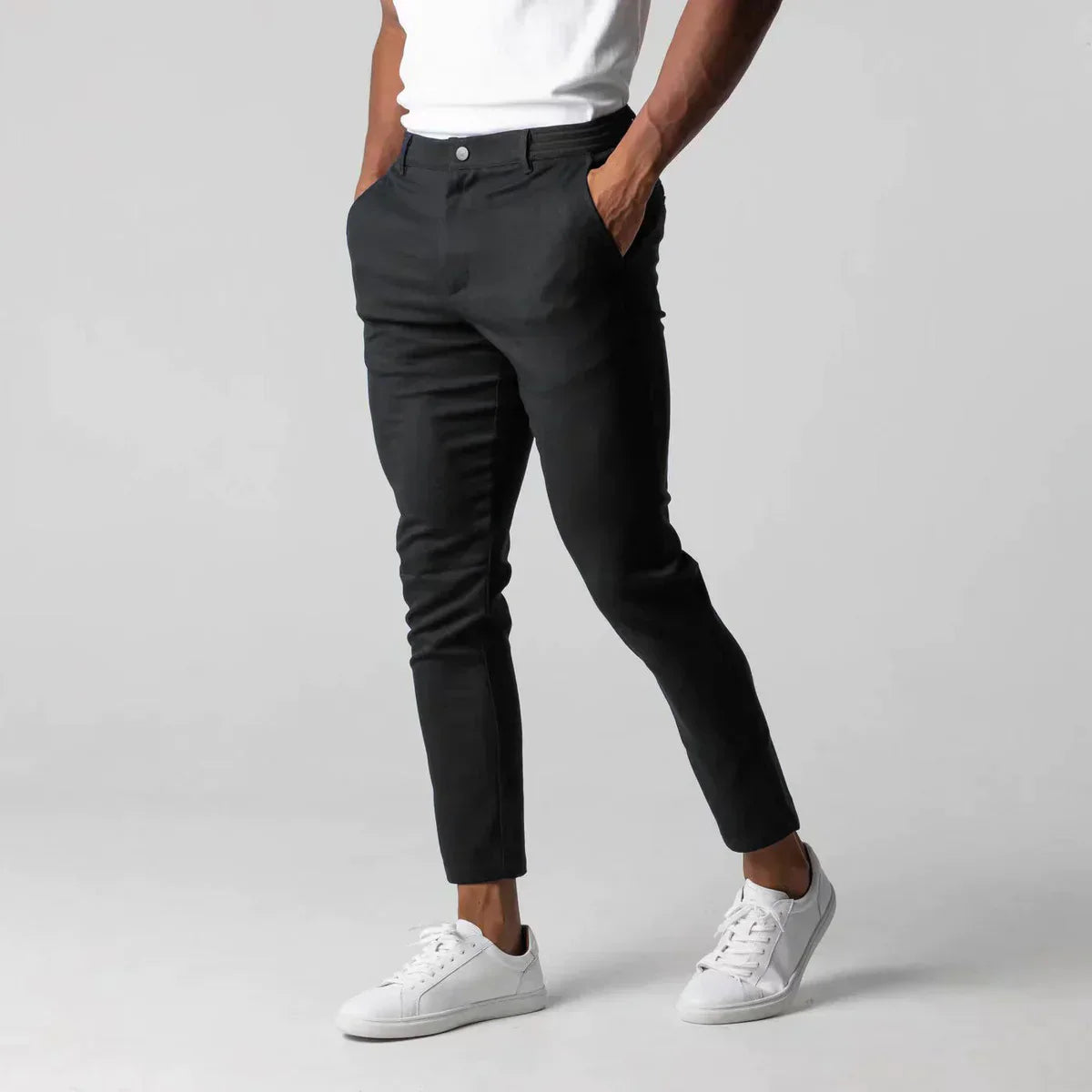 Rekbare Broeken Heren – Comfortabele Slim Fit Broeken voor Casual en Sportief Gebruik