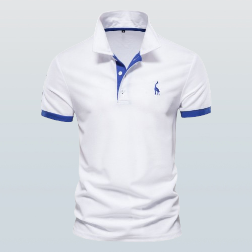 Poloshirt heren – Elegante polo van katoen met korte mouwen voor casual en sportief gebruik