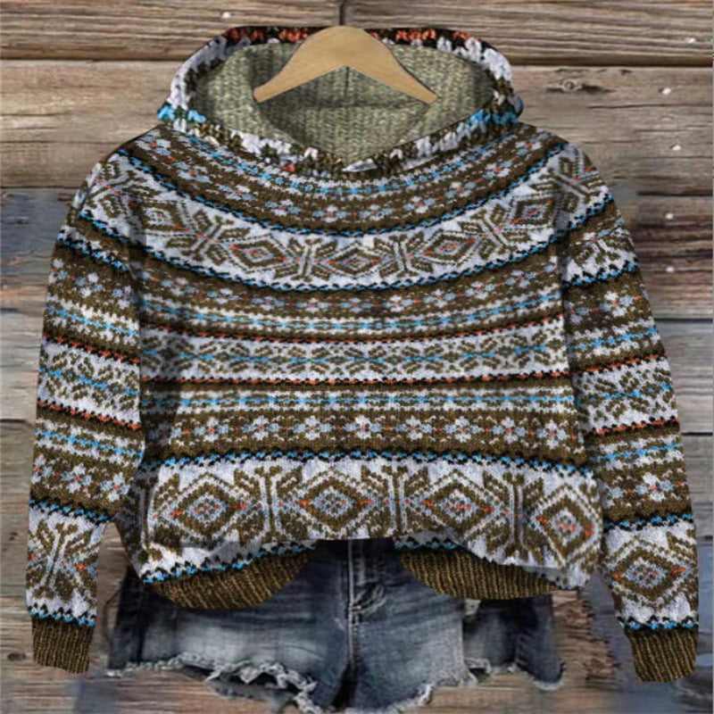 Cardigan dames – Gedrukte cardigan van zachte stof met lange mouwen en trendy design