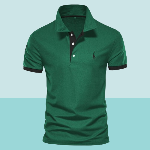 Poloshirt heren – Elegante polo van katoen met korte mouwen voor casual en sportief gebruik