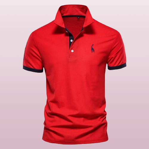 Poloshirt heren – Elegante polo van katoen met korte mouwen voor casual en sportief gebruik