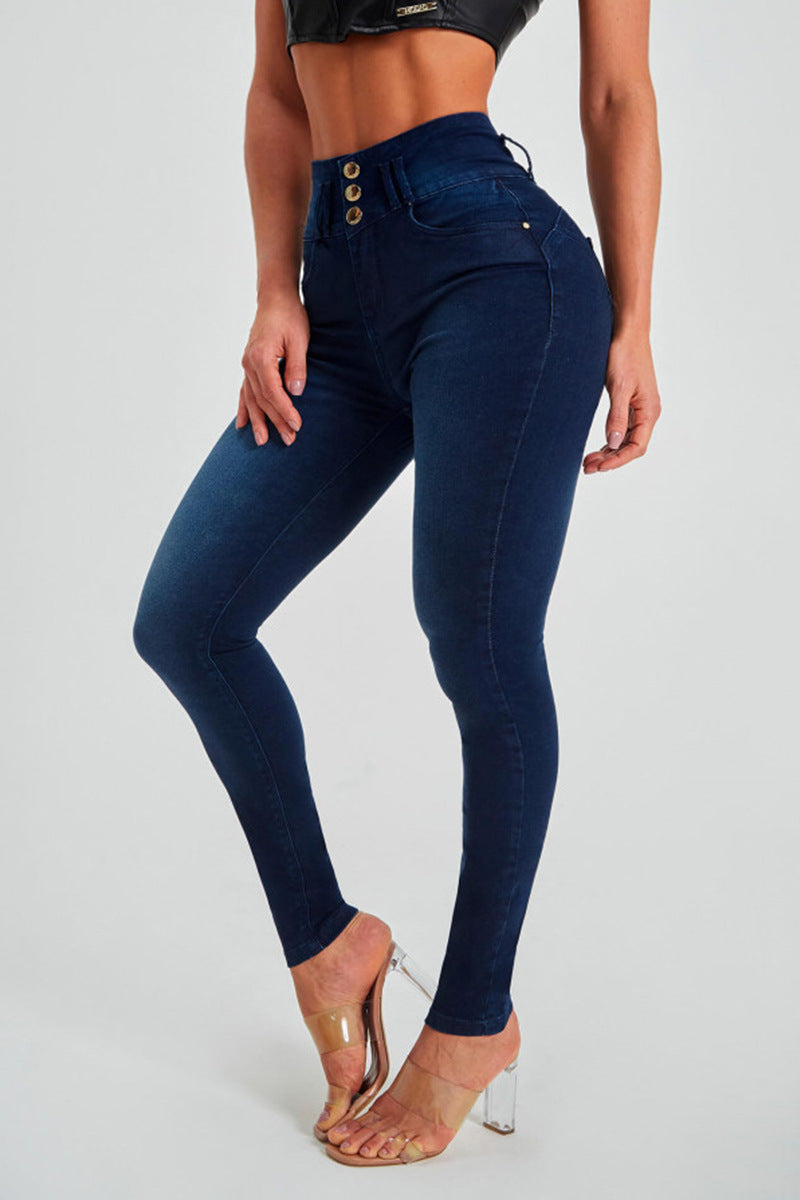 Hoge Taille Skinny Jeans Dames – Stretch Jeans voor Casual en Chic Outfit