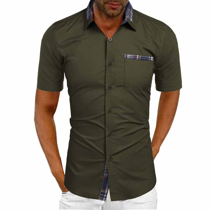 Korte mouwen overhemd heren – Stijlvol en ademend casual shirt voor zomer