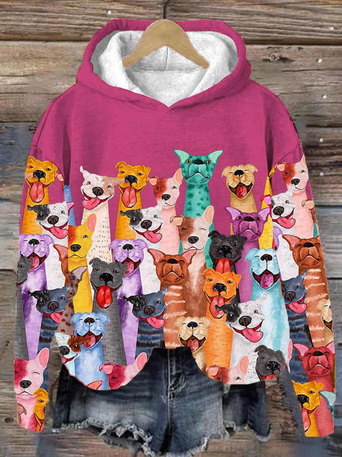 Hoodie Dames met Hondenprint – Comfortabele en Stijlvolle Dieren Hoodie