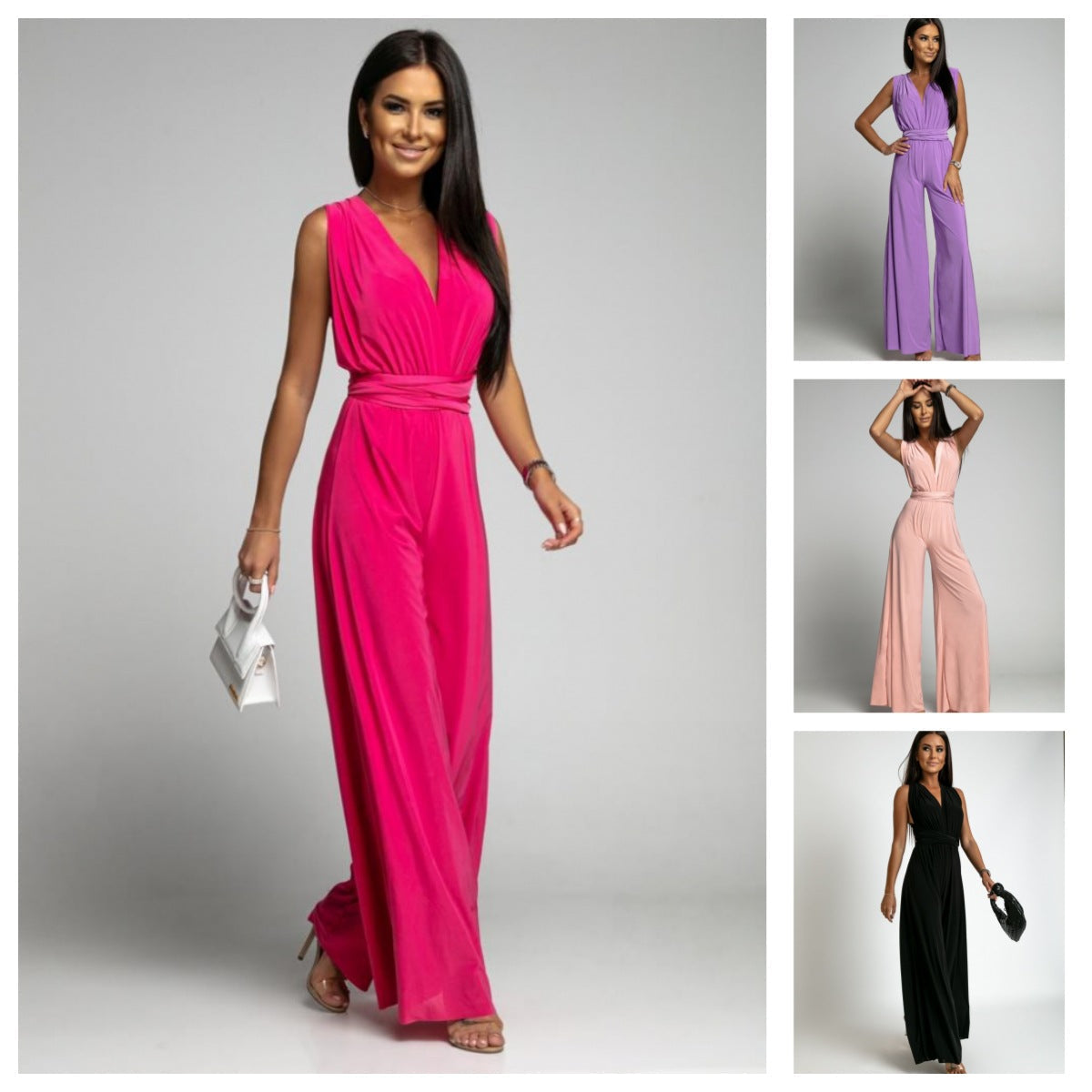 Mouwloze Jumpsuit Dames – Elegante jumpsuit zonder mouwen voor zomerfeest