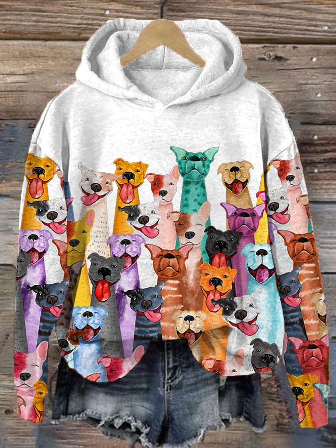 Hoodie Dames met Hondenprint – Comfortabele en Stijlvolle Dieren Hoodie