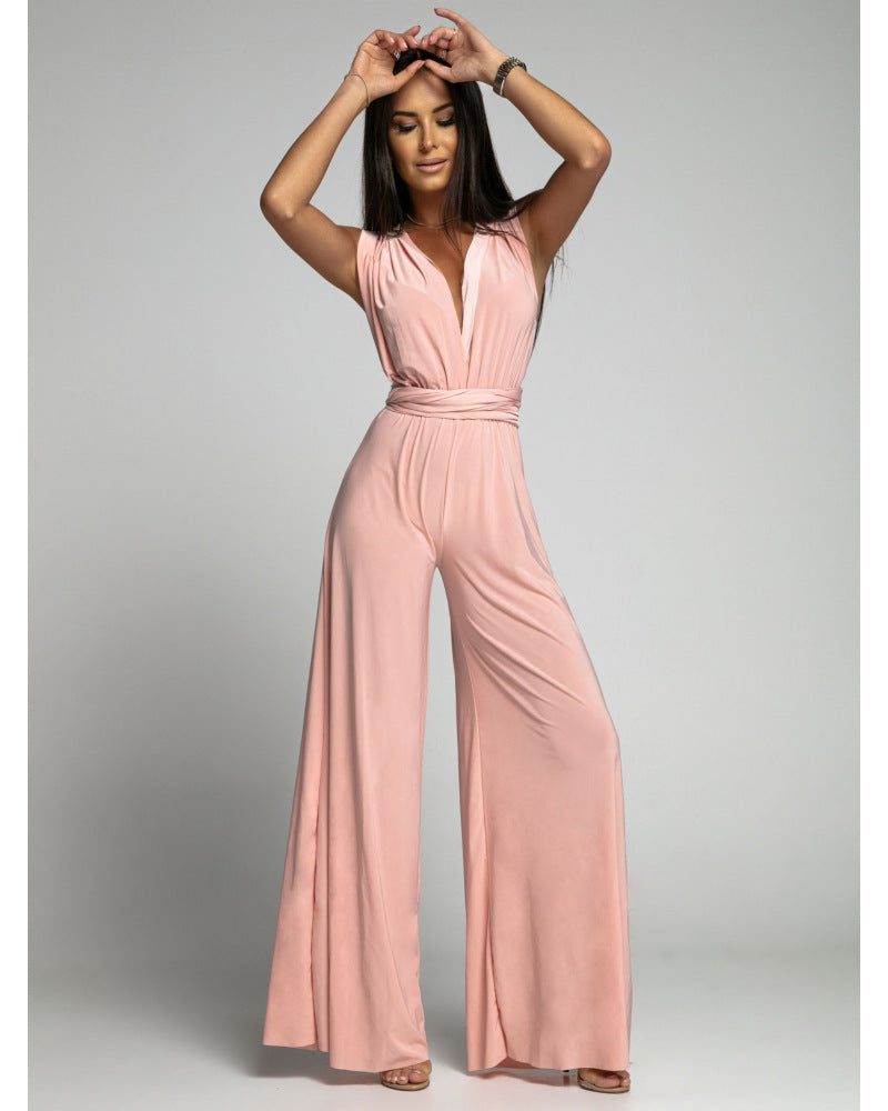 Mouwloze Jumpsuit Dames – Elegante jumpsuit zonder mouwen voor zomerfeest