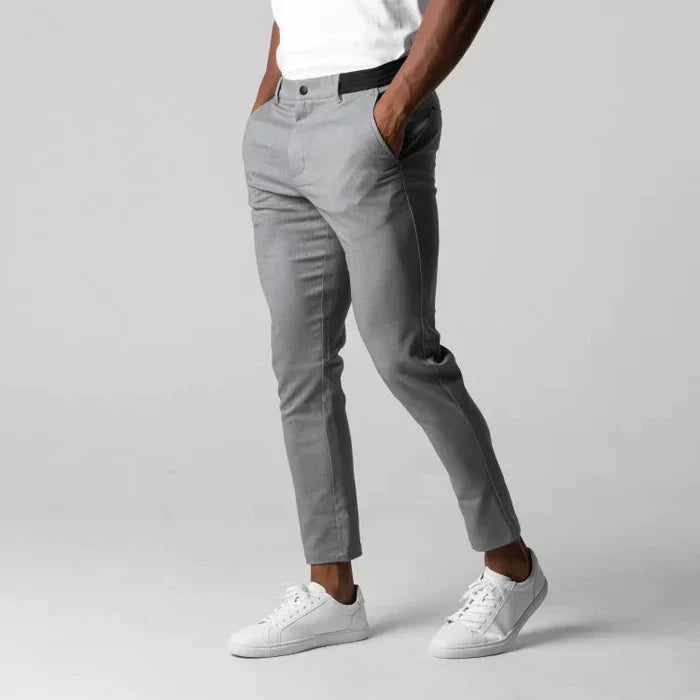 Rekbare Broeken Heren – Comfortabele Slim Fit Broeken voor Casual en Sportief Gebruik