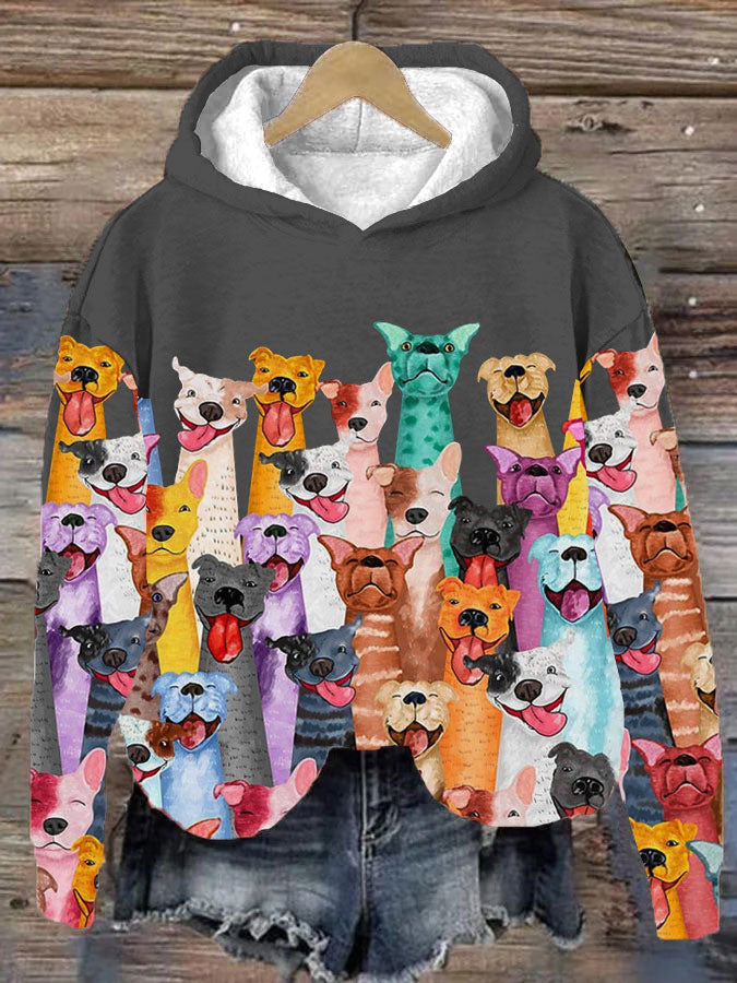 Hoodie Dames met Hondenprint – Comfortabele en Stijlvolle Dieren Hoodie