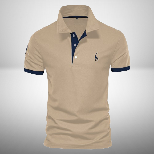 Poloshirt heren – Elegante polo van katoen met korte mouwen voor casual en sportief gebruik