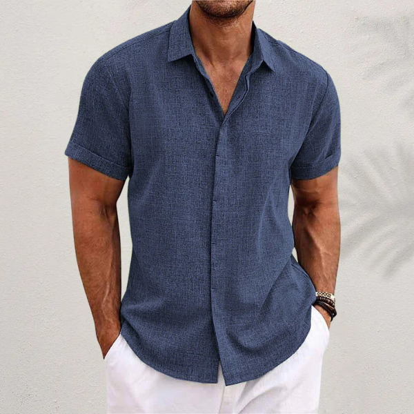 Casual Overhemd Heren – Stijlvol Button-Down Shirt van Katoen voor Vrijetijd Gebruik