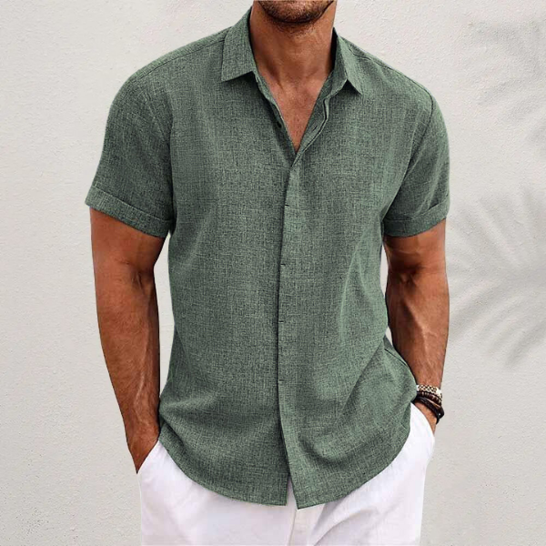 Casual Overhemd Heren – Stijlvol Button-Down Shirt van Katoen voor Vrijetijd Gebruik