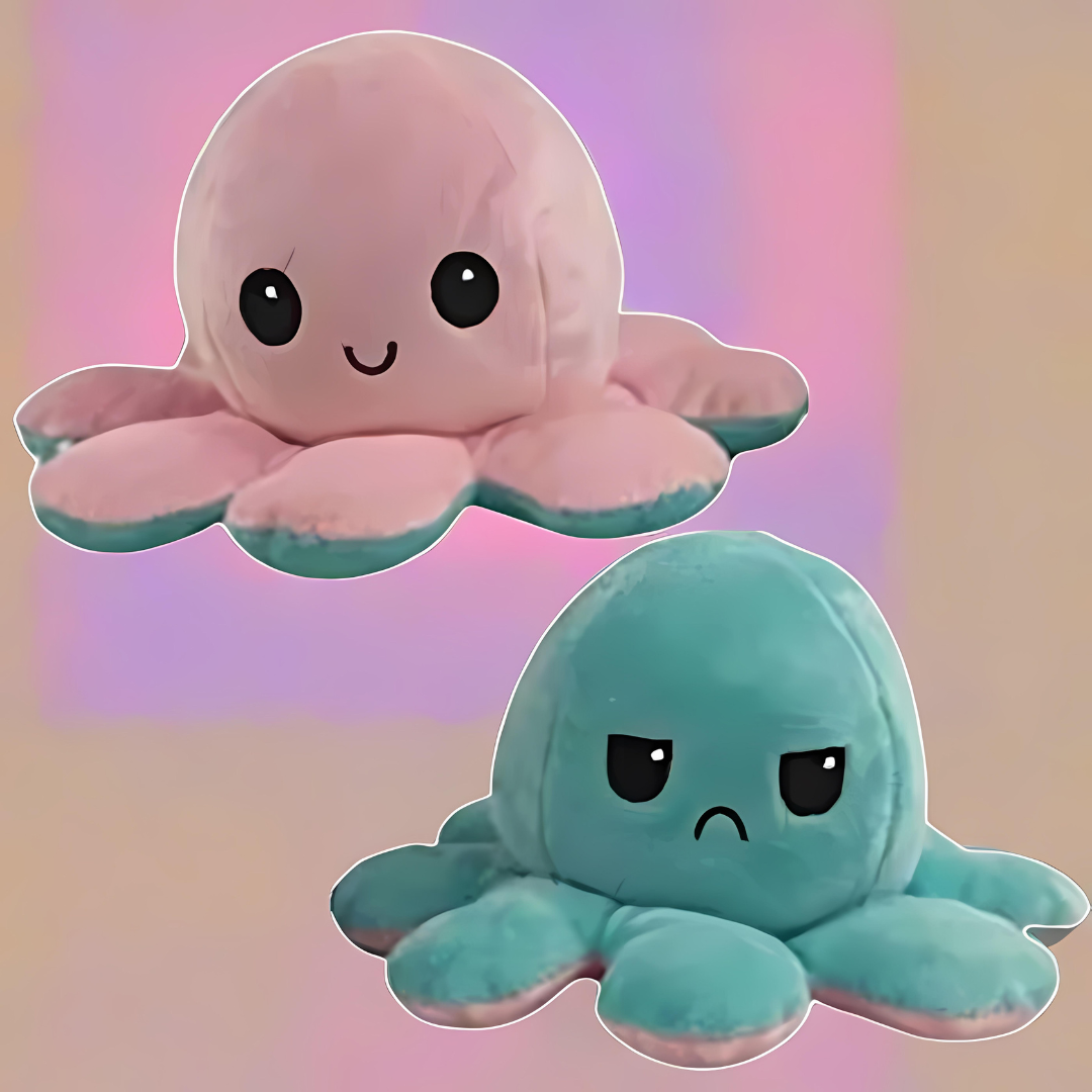 Omkeerbare Pluchen Octopus Knuffel Dier