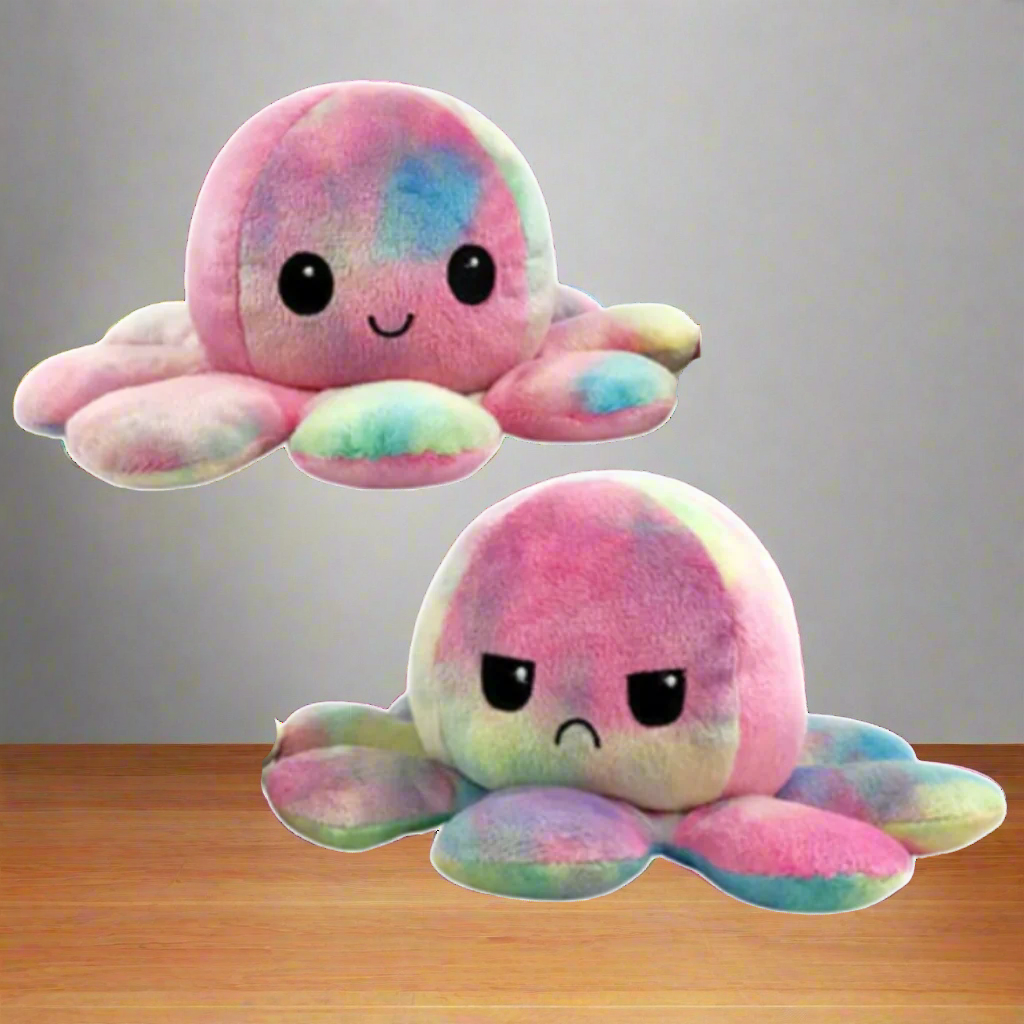 Omkeerbare Pluchen Octopus Knuffel Dier
