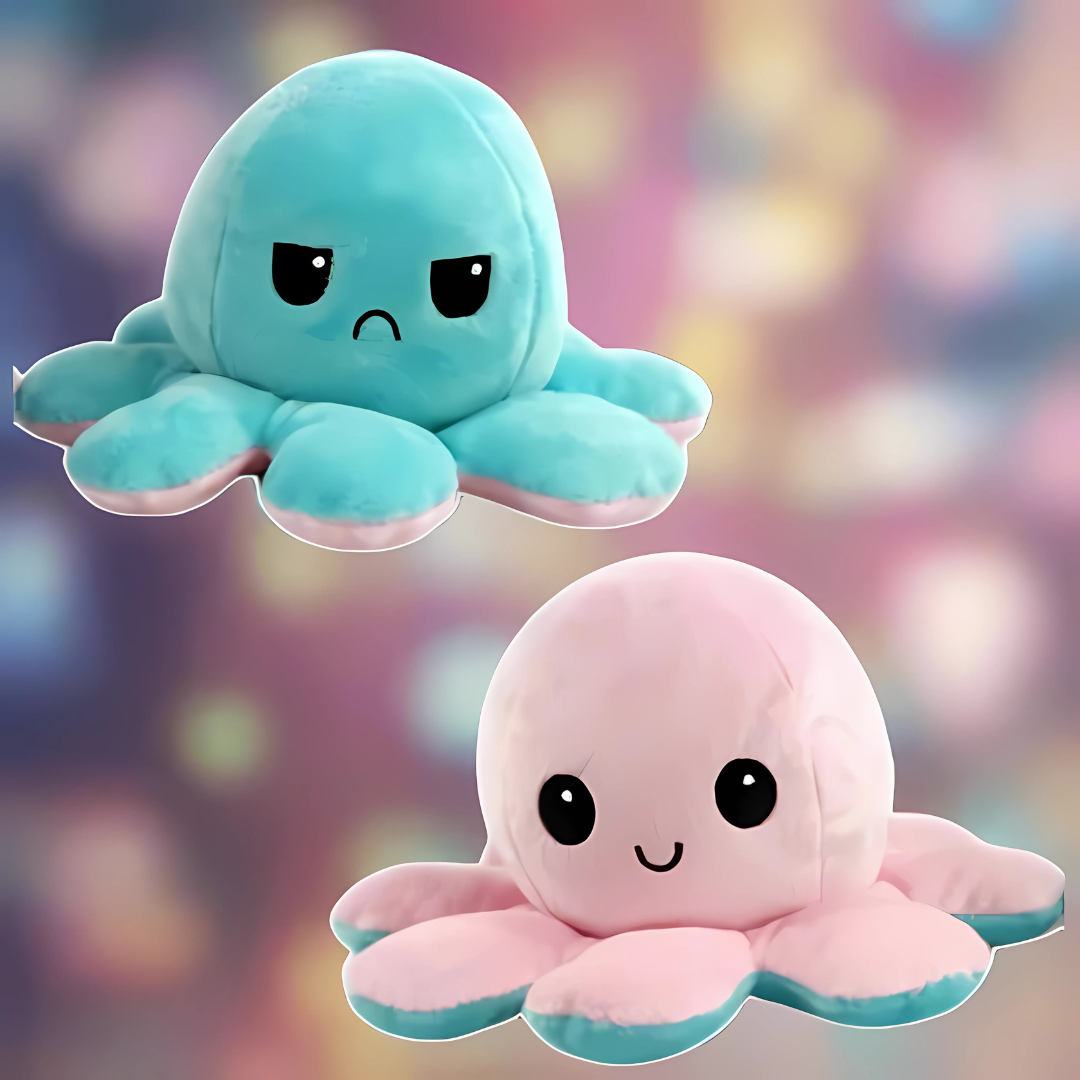 Omkeerbare Pluchen Octopus Knuffel Dier