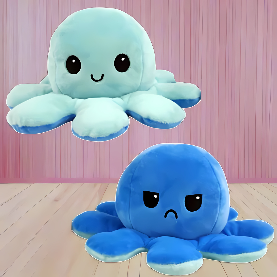 Omkeerbare Pluchen Octopus Knuffel Dier