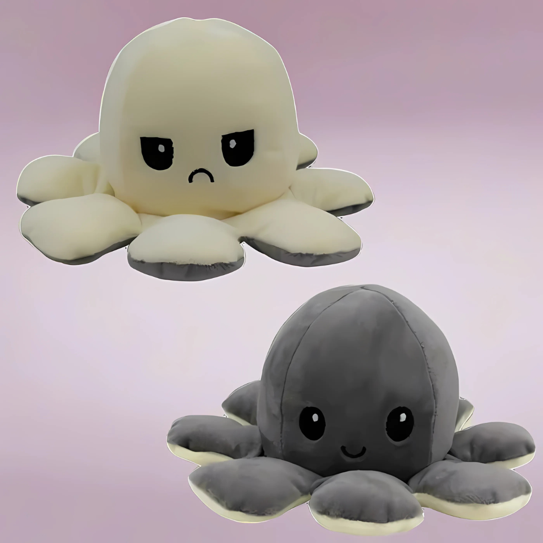 Omkeerbare Pluchen Octopus Knuffel Dier