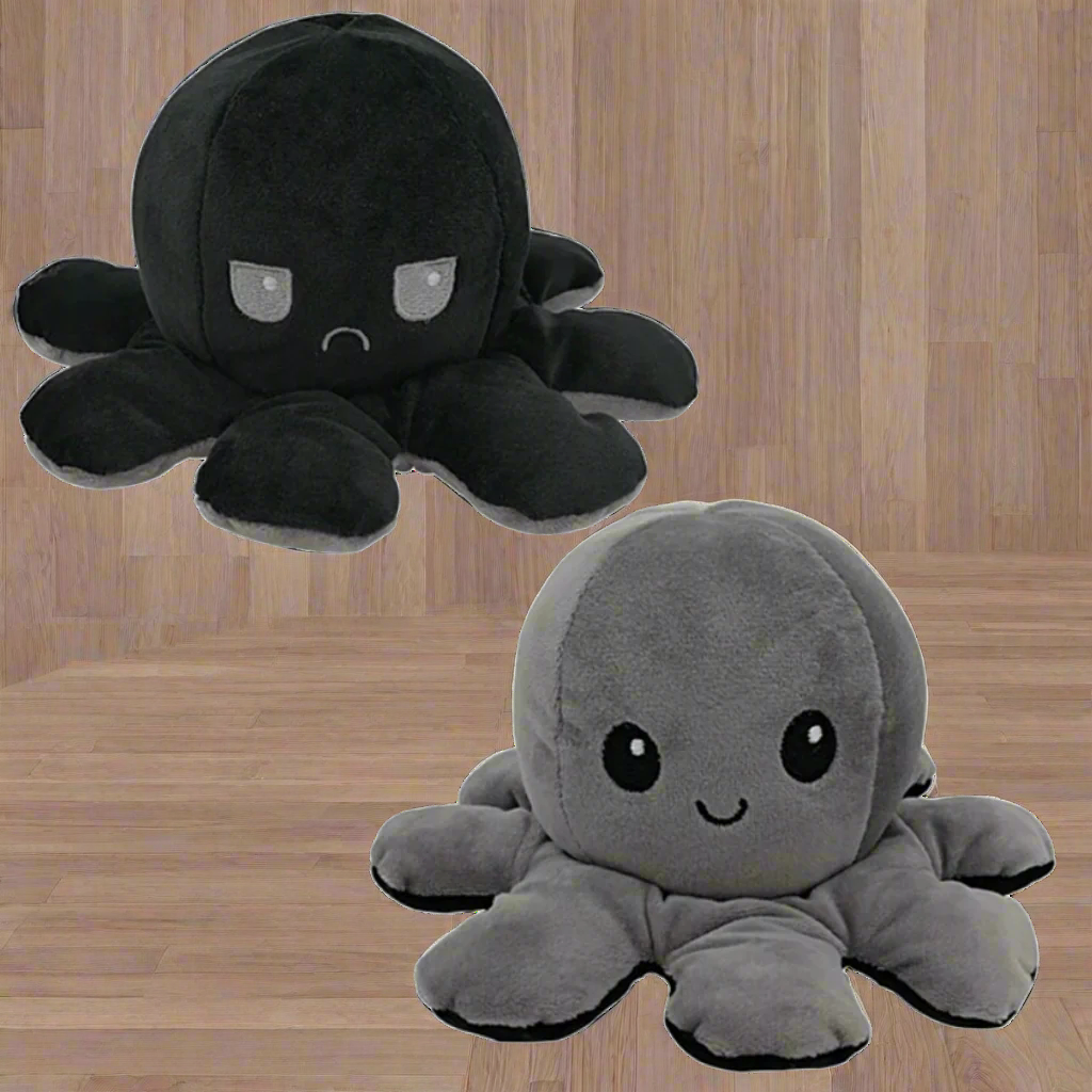 Omkeerbare Pluchen Octopus Knuffel Dier