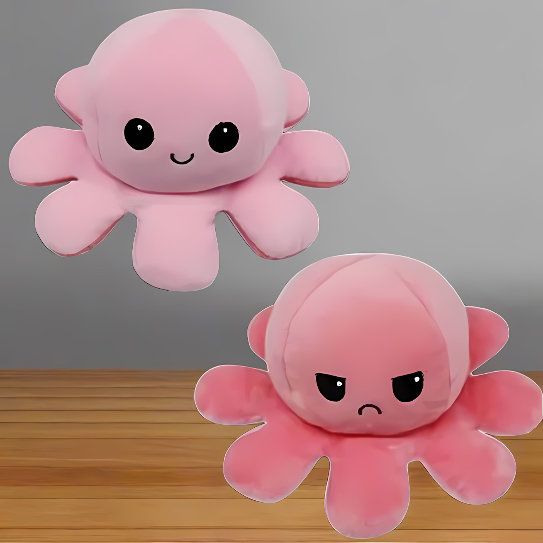 Omkeerbare Pluchen Octopus Knuffel Dier