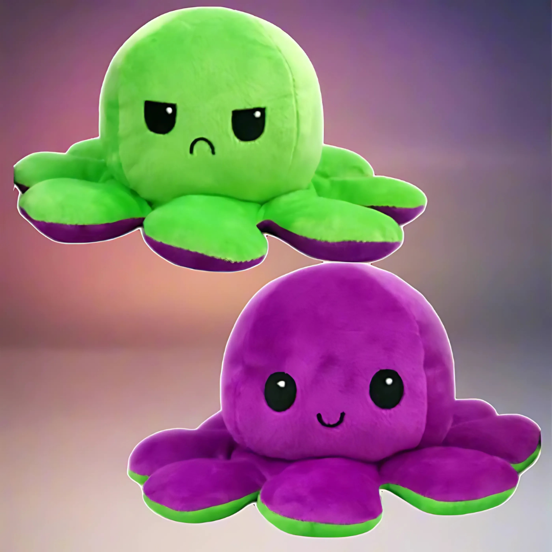 Omkeerbare Pluchen Octopus Knuffel Dier