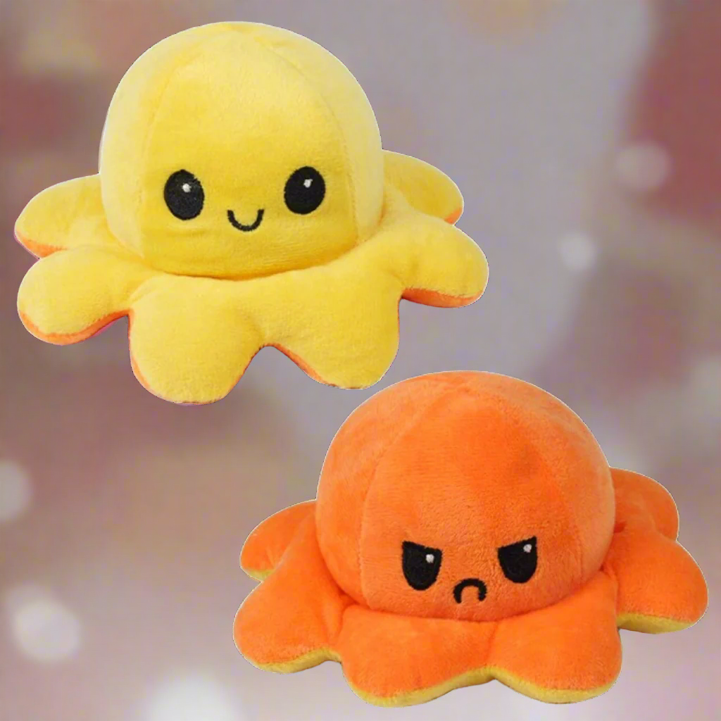 Omkeerbare Pluchen Octopus Knuffel Dier