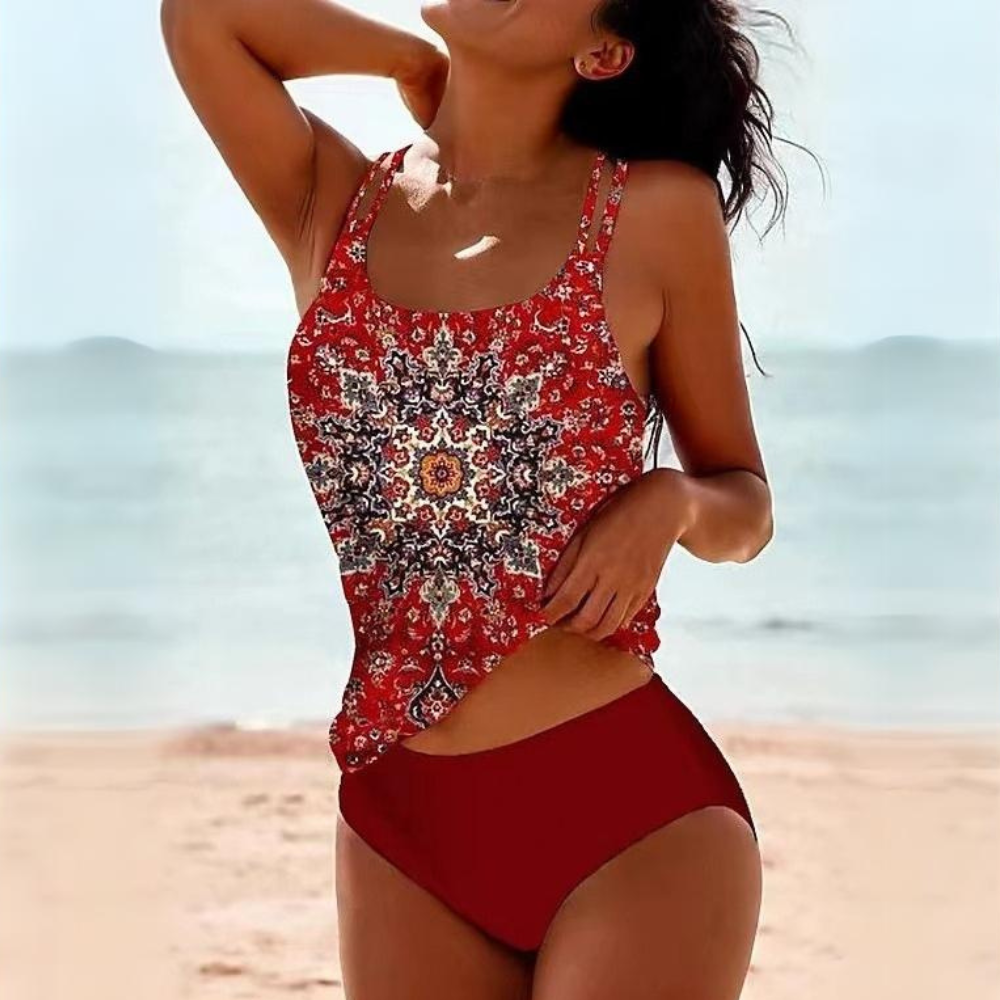Badpak dames – Boho stijl met zomerse kleuren voor opvallende strandlooks