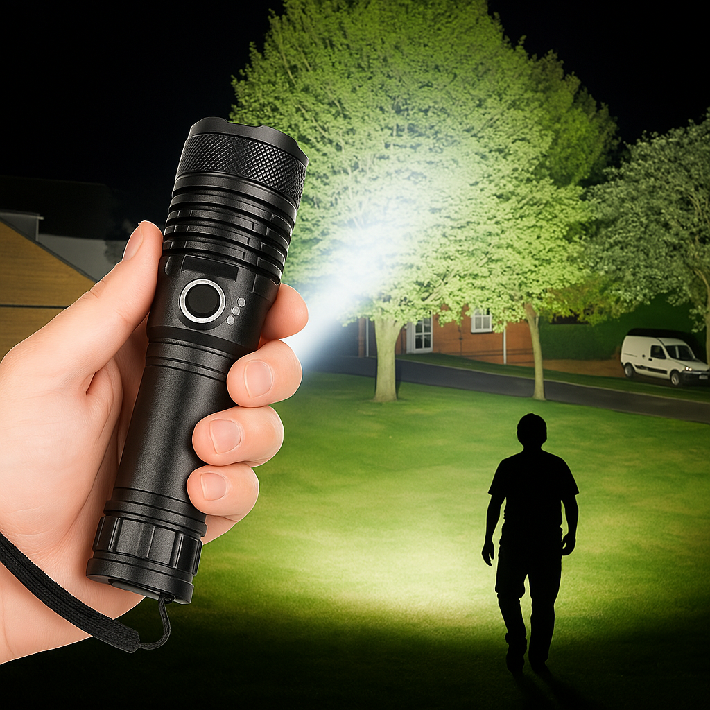Oplaadbare LED Zaklamp Aluminium Zoom Zaklamp