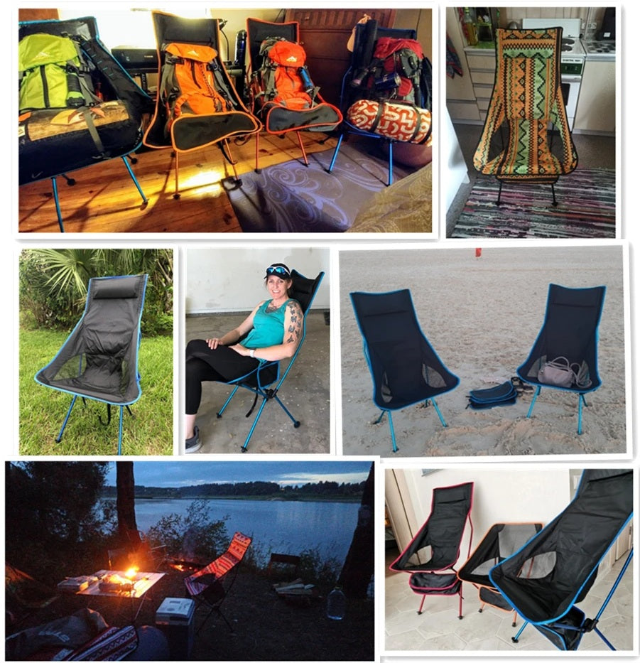 Opvouwbare Campingstoel Draagbare Stoel Buiten Visstoel Picknickstoel