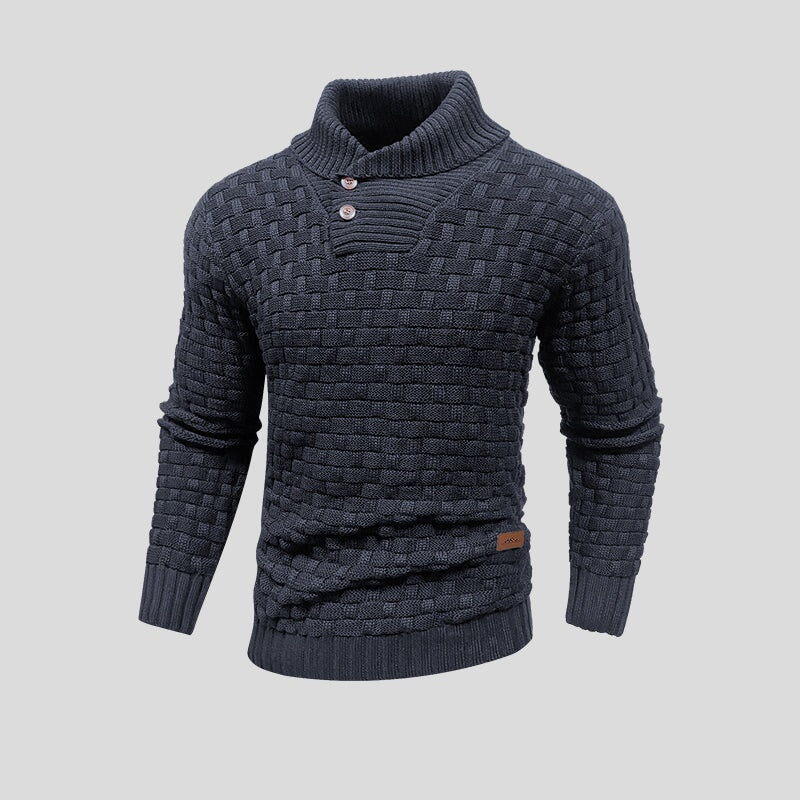 Knop-up-Pullover heren – Comfortabele trui met knopen en moderne pasvorm