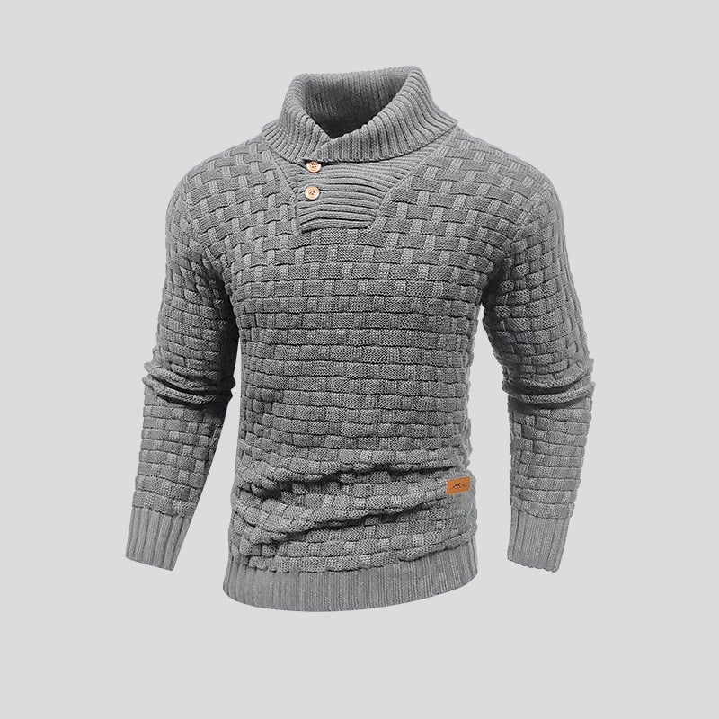 Knop-up-Pullover heren – Comfortabele trui met knopen en moderne pasvorm