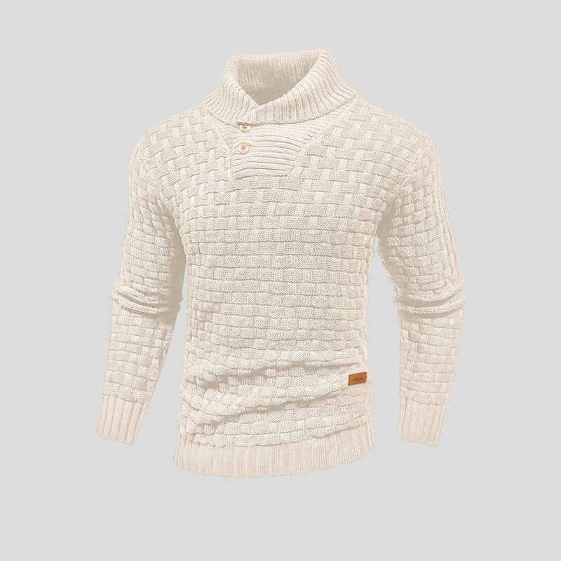 Knop-up-Pullover heren – Comfortabele trui met knopen en moderne pasvorm