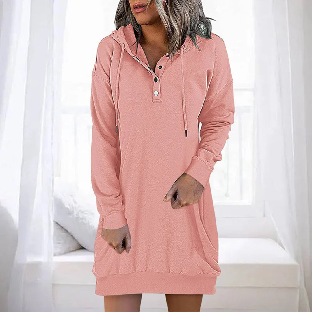 Kapuzenjurk Dames – Elegante en comfortabele jurk met capuchon voor casual stijl