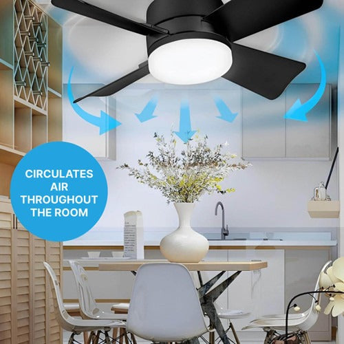 Plafondventilator Rond 52 Inch Met Afstandsbediening