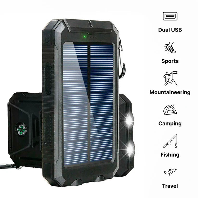 Powerbank 500000mAh Waterdicht Zonne-oplader Extern