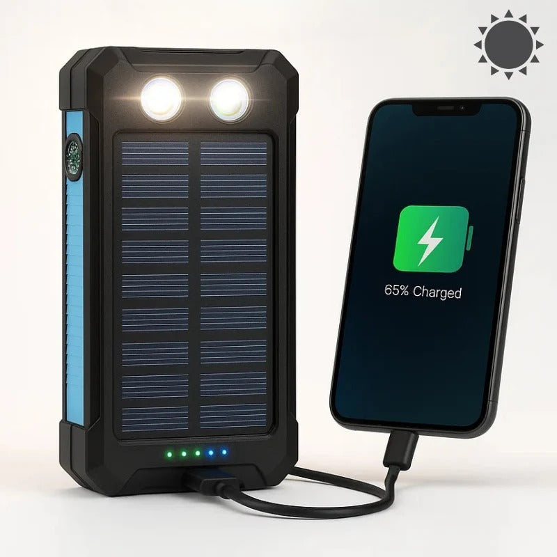 Powerbank 500000mAh Waterdicht Zonne-oplader Extern