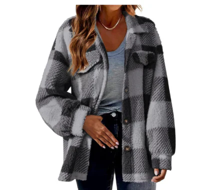 Damesjack met ruitpatroon – Stijlvol ruitjack voor dames, casual en trendy
